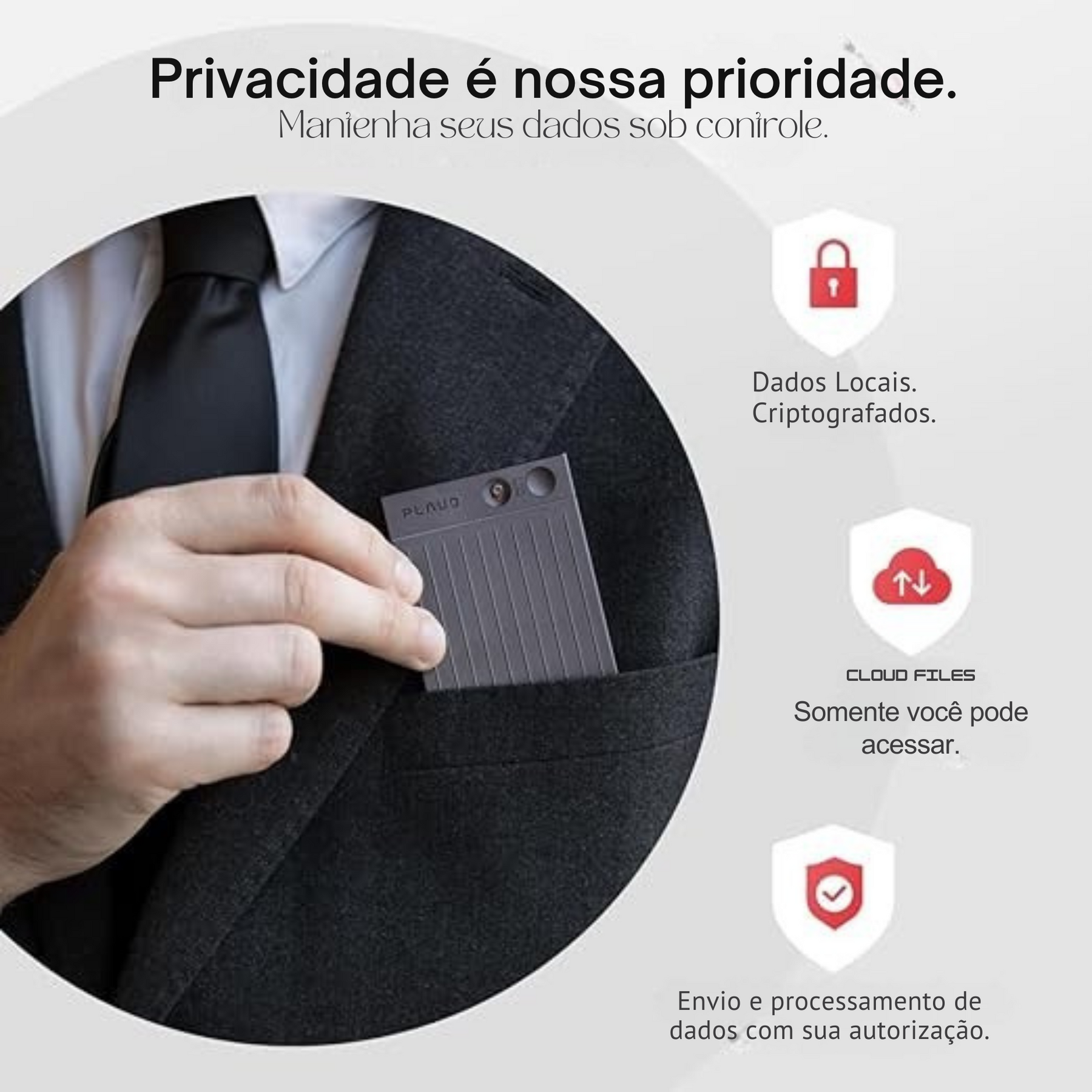 PLAUD NOTE - Gravador de voz com IA e GPT-4o + Case magnética