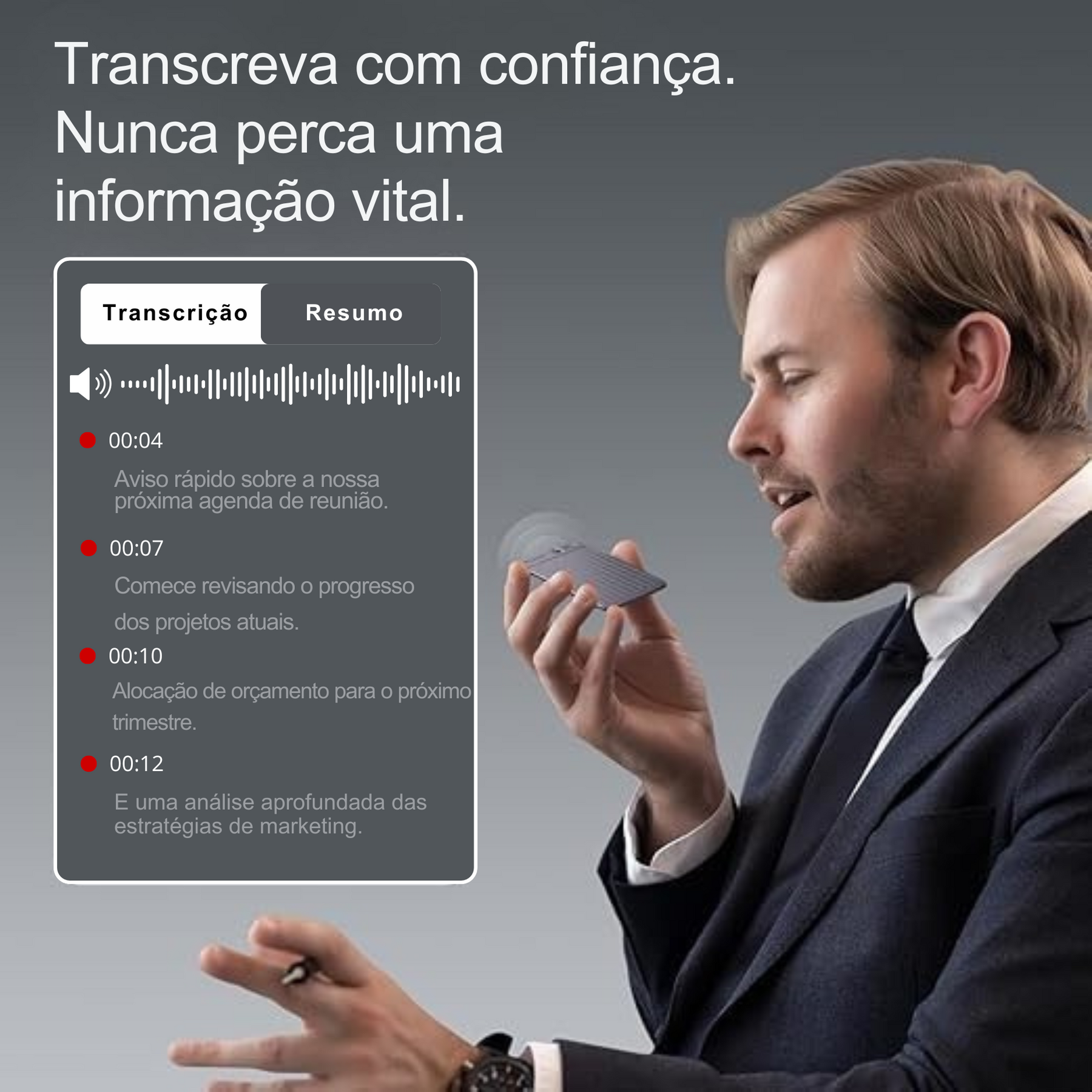 PLAUD NOTE - Gravador de voz com IA e GPT-4o + Case magnética